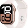 Apple Watch Series 10 Apple Watch Series 104G 42mm Aluminium Roségold Sportarmband Blassrosa M/L