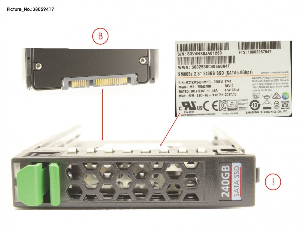 Fujitsu SATA III 240GB (38059417) Laufwerke